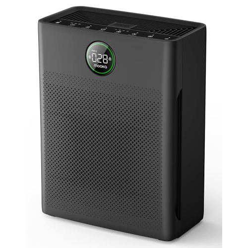 Air Purifiers for Home Large Room up to 2200sq.ft, MOOKA Air purifier for Home Pets with Washable Filter, PM 2.5 Display Air Quality Sensor Air Cleaner for Bedroom, Dorm room, Pets, Office, PR1