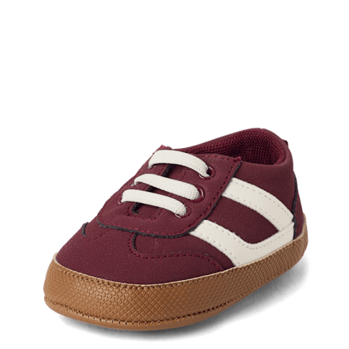 Baby Boys Low Top Sneakers - Burgundy