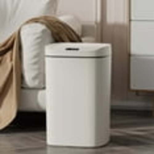 Nmdmisc Touchless Trash Can,Smart Garbage Can, Sensor-Operated, Odor Control,with Trash Bag Fixing Ring