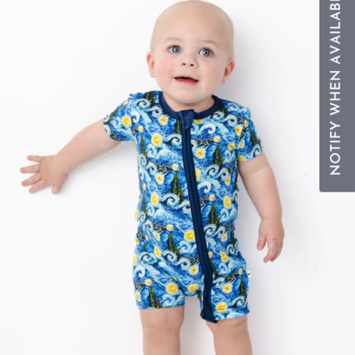 Starry Night Shortie Romper