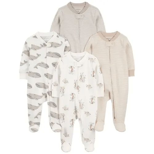 Baby 4-Pack 2-Way Zip Sleep & Plays | Carter's