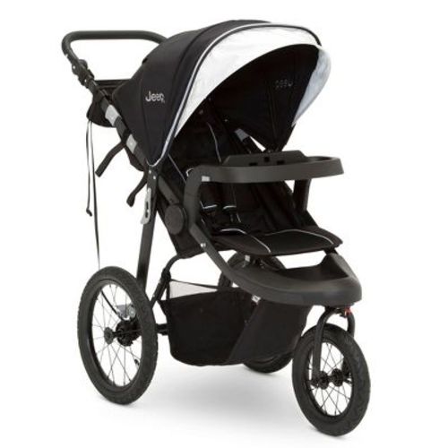 Jeep Hydro Sport Plus Jogger By Delta Children - Includes Car Seat Adapter - Black