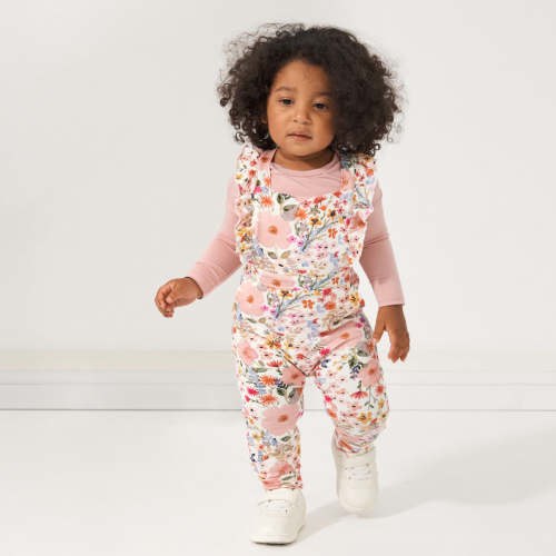Mauve Meadow Ruffle Overall