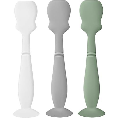 3 Pack Large Size Baby Diaper Cream Spatula Applicator Soft Silicone Baby Butt Paste Spatula (Color 1)