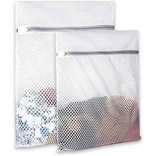 Delicates Laundry Bag - 2 Pack Durable Honeycomb Mesh Lingerie Wash Bag
