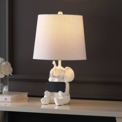 JONATHAN Y 21" Kairi Elephant LED Table Lamp with Phone Stand, UL Listed, 2700K Warm Light