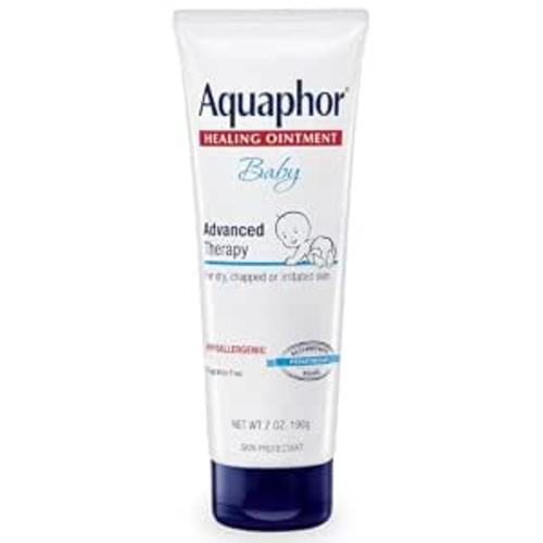 Aquaphor Baby Healing Ointment for Diaper Rash and More, 7 OZ | Baby Skin Protectant with Petrolatum for Chapped or Dry Skin, Drool Rash and Diaper Rash, Hypoallergenic, Fragrance Free