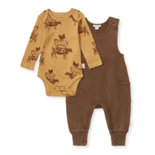 Stacked Farm Animals Bodysuit and Pant Set