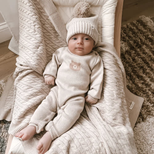 Luna + Luca Bear Jacquard Jumpsuit