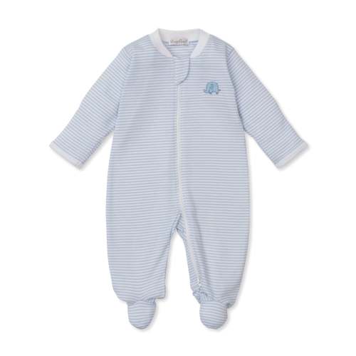 Striped Zippered Footie, Safari Wild