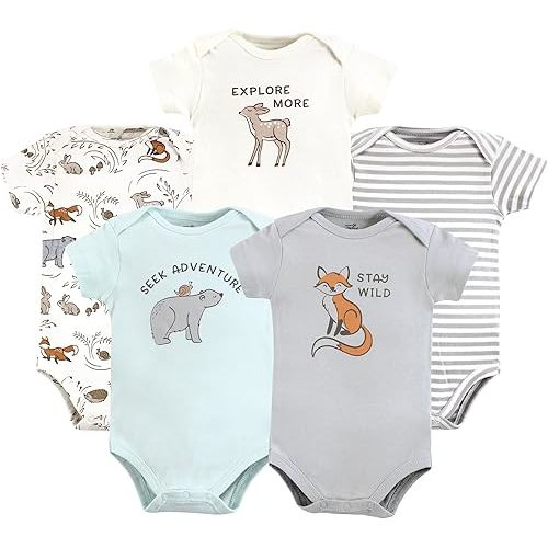 Touched by Nature Unisex Baby Organic Cotton Bodysuits