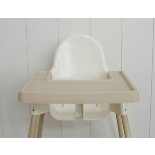 Full Cover Silicone Placemat for IKEA Antilop High Chair – Easy Clean, Food Safe, Stylish Feeding Tray – SAND