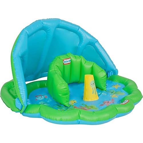 Little Tikes Splash and Play Sun-Shade mat. Splash Mat with Canopy to Provide The Best Outdoor Water Play for Toddlers.