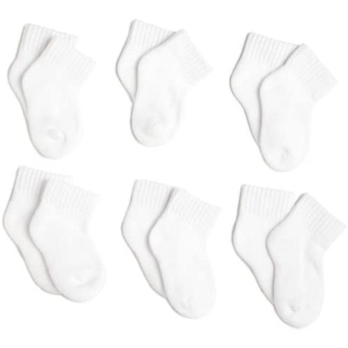 Jefferies Socks, Llc Unisex-baby Newborn 6 Pack Seamless Sport Half Cushion Quarter Socks