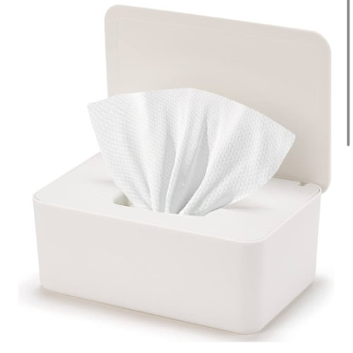 Baby Wipes Dispenser, Wipe Holder for Baby & Adult,Keeps Wet Tissue Fresh, Non-Slip Wipes Case, Flushable Wipe Container with Sealing Design Lid
