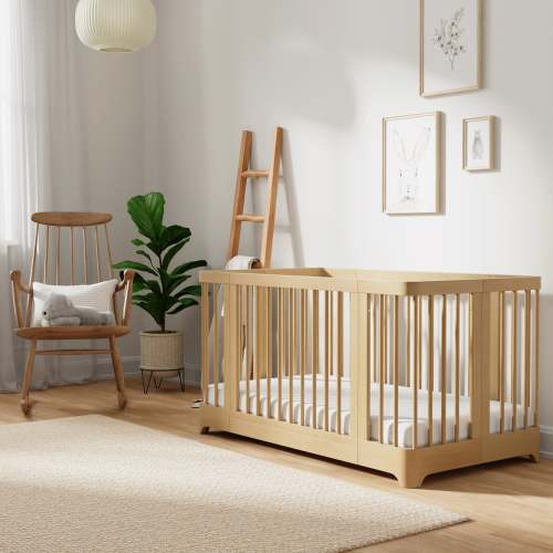 Newton Nest Convertible Crib - Natural