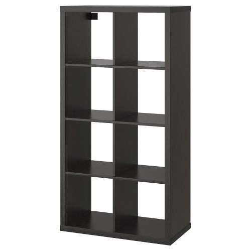 KALLAX Shelf unit - black-brown 30 1/8x57 5/8 "