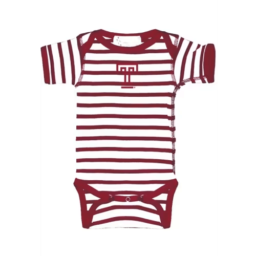 Temple Temple Owls GARNET Baby Skylar Stripe One Piece - 10190817