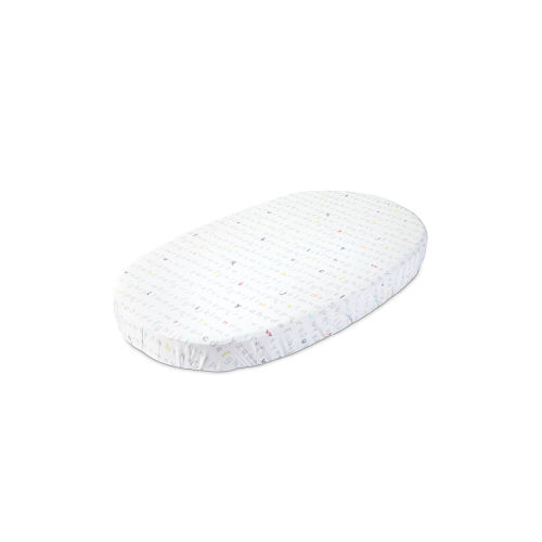 Stokke Sleepi Fitted Oval Crib Sheet, Alphabet