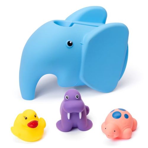 Baby Bath Spout Cover - Toddler Bathtub Faucet Cover for Kids, Baby Safety Bathroom Accessories, Soft Tub Faucet Protector, Elephant Design, Babyproofing Bath Time Essentials