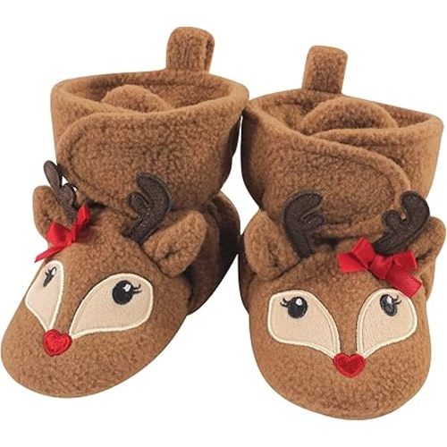 Hudson Baby Unisex-Child Cozy Fleece Booties Winter Accessory Set