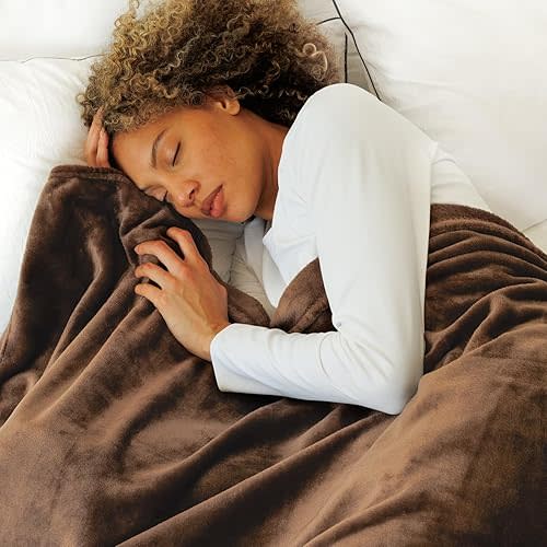 NANPIPER Soft Baby Blanket Lightweight-Breathable Fleece for Toddler All-Season Coffee Brown 30"x40"