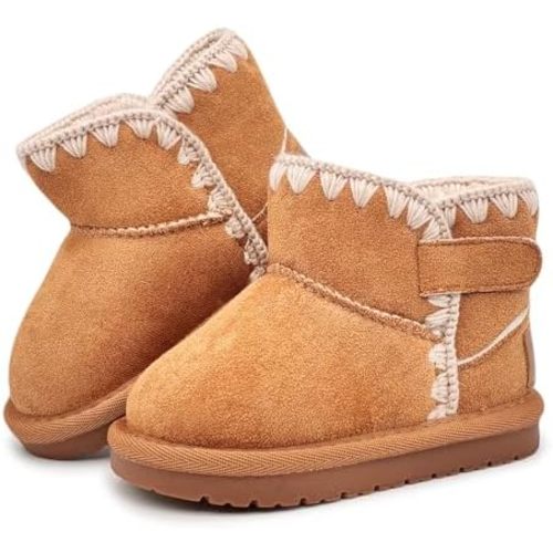 Baby Boots Winter Snow Booties Infant Boys Girls Outdoor Warm Shoes for Cold Weather 6 9 12 15 18 24 Months