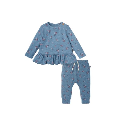 Peplum Top and Pants Set