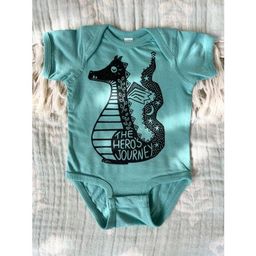 Daring Dagon Baby Onesie - Hippie Baby Clothes — Hippie Baby Co