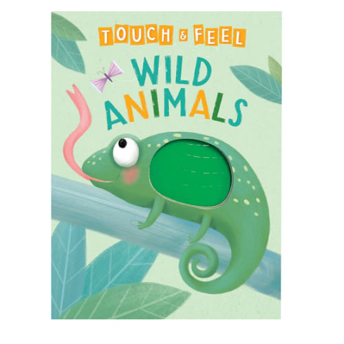 Wild Animals: A Touch and Feel Book - Children's Board Book - Educational