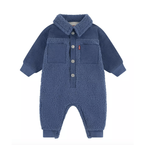 Denim Sherpa Coveralls Baby 12M
