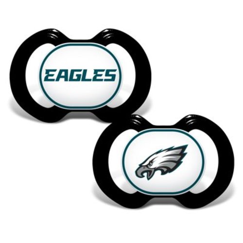 BabyFanatic Officially Licensed Unisex Pacifier 2-Pack - NFL Philadelphia Eagles