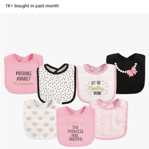 Hudson Baby Unisex BabyCotton Bibs