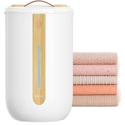 Towel Warmer for Bathroom, Towel warmer bucket with Heating Progress Bar, Fragrant Disc Holder, Leather handle, Auto Shut-off Towel Bucket Fits Up to Two 40"X70" Oversized Towels, Bathrobes, Blankets