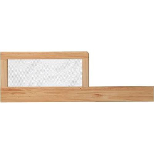BreathableBaby Breathable Mesh Toddler Bed Conversion Kit for 3-in-1 Convertible Crib — Beech — Guardrail — Greenguard Gold Certified