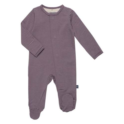 plum / rainy day stripe cloudstretch™ magnetic footie – Magnetic Me