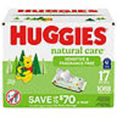 Huggies Natural Care Sensitive Baby Wipes, Fragrance Free, 17 pk., 1088 Wipes - Sam's Club
