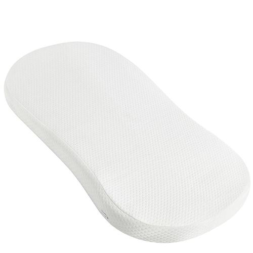 Mecc ecoh Baby Bassinet Mattress, 100% Breathable Cover, Water-Resistant Lining, Hourglass 30"x18"x2" Fit for Halo BassiNest Bassinet Series