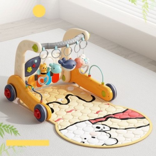 BabyBond Baby Play Gym 3 in 1 Gym Play Mat & Baby Learning Walker Tummy Time Mat Learning Walker-Musical Activity Center