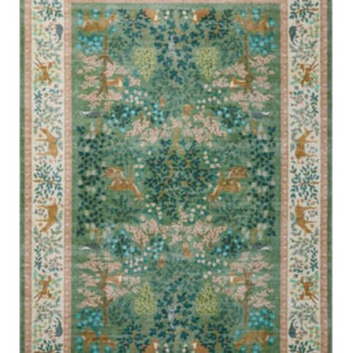 Rifle Paper Co. x Loloi-Canopy-CNP-02-Sage, Blush
