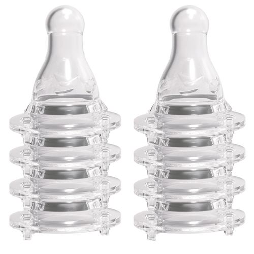 Avima Baby Anti Colic Nipples for Standard Neck Bottles, Silicone Breast Like Nipples - 3 to 6+ Months, Medium Flow, Level 2 (Pack of 6)