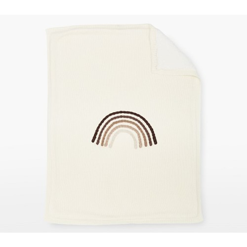 NAACP Give Back Tonal Rainbow Baby Blanket | Pottery Barn Kids