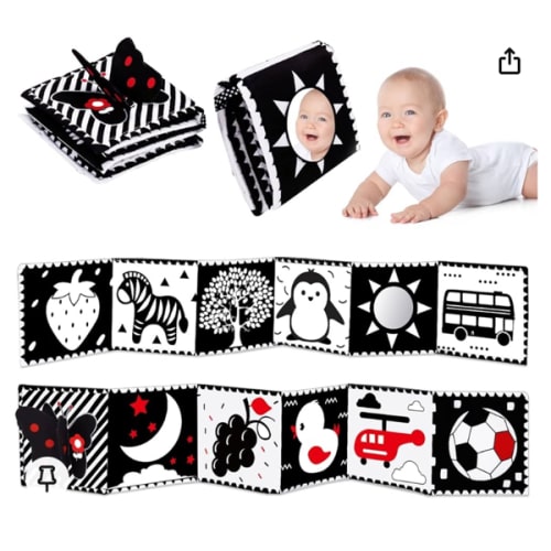 Black and White High Contrast Baby Toys