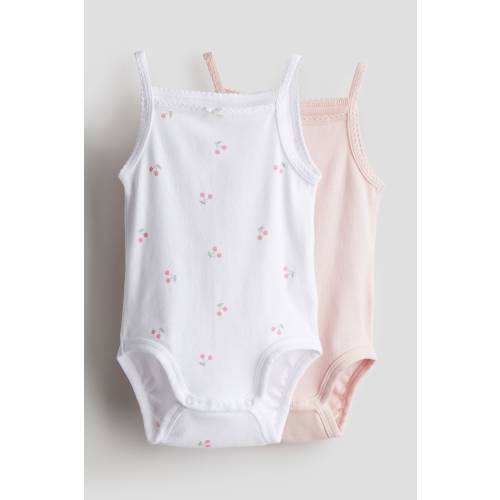 2-PACK SLEEVELESS COTTON BODYSUITS