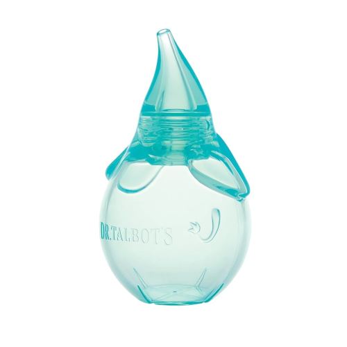Dr. Talbot's Nasal Aspirator for Babies - Silicone - with Storage Case - Blue Elephant