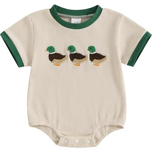 Baby Boy Clothes Summer Baby Boy Bubble Romper Short Sleeve Jumpsuit One Piece Outfit Newborn Infant Clothing