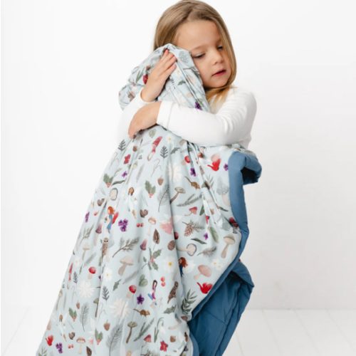 Frosted Fairies Large Quilted Bamboo Blanket