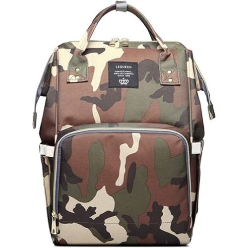 Camo Diaper Bag Backpack Multi-Function Diaper Bag for Baby Care Essentials Waterproof Travel Baby Bag for Mom Dad
