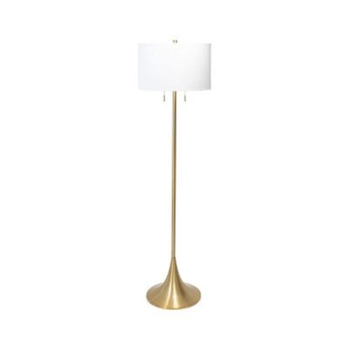 Nuloom Ballwin 64" Metal Floor Lamp Lighting - Gold 64" H x 18" W x 18" D