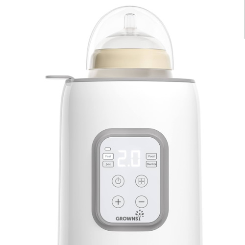 Bottle Warmer, GROWNSY 8-in-1 Fast Baby Milk Warmer with Timer for Breastmilk or Formula, Accurate Temperature Control, with Defrost, Sterili-zing, Keep, Heat Baby Food Jars Function